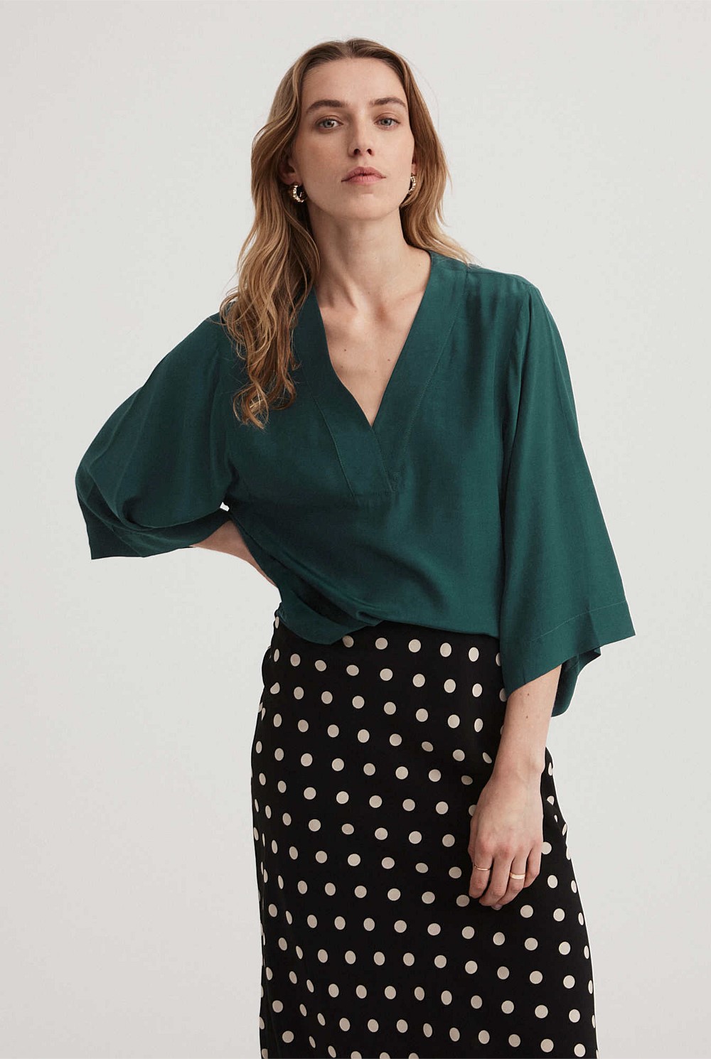 Kaftan V Neck Blouse