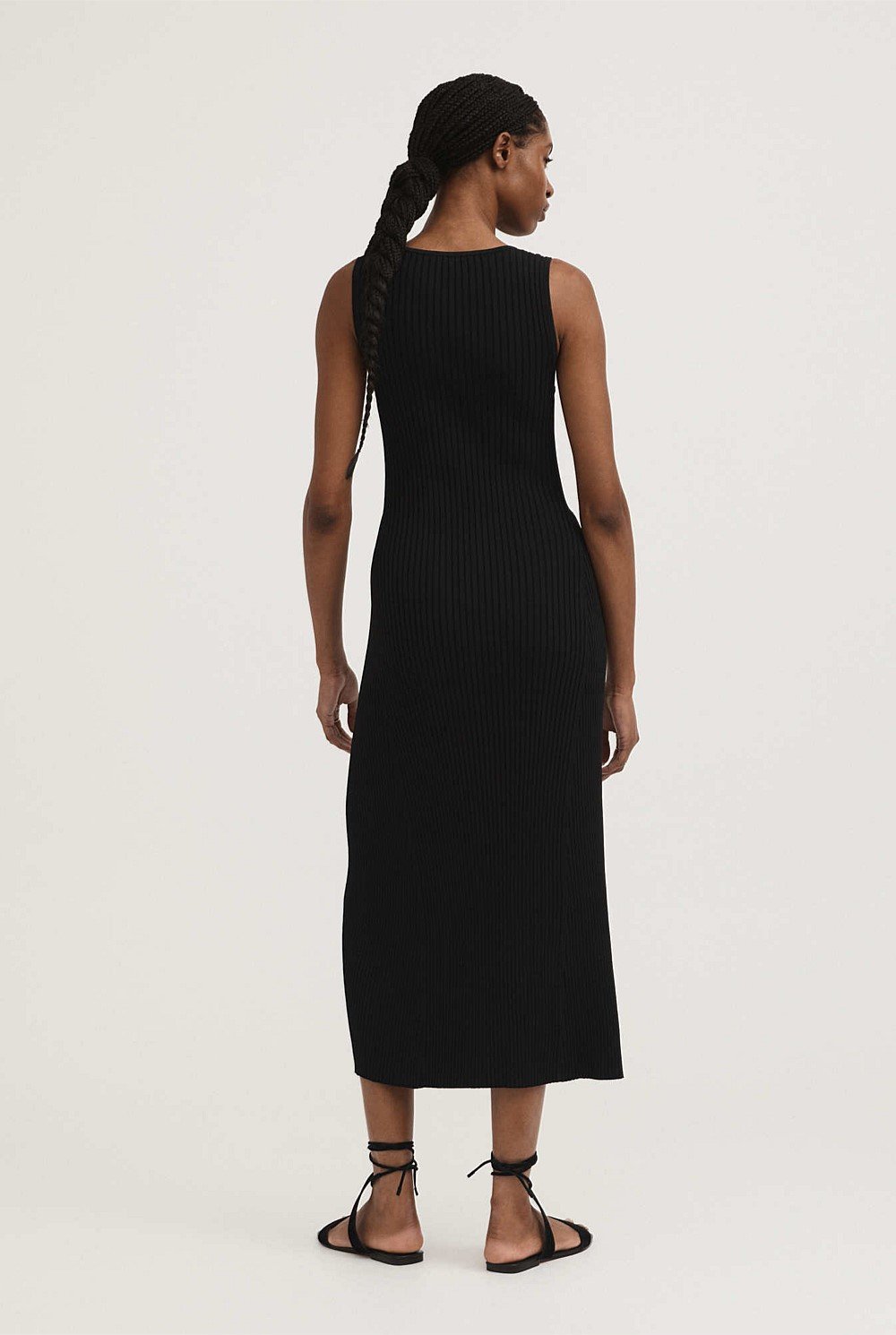 Crepe Knit Midi Dress