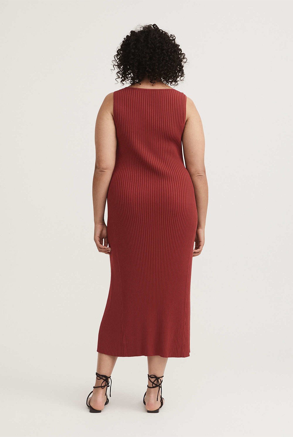 Crepe Knit Midi Dress