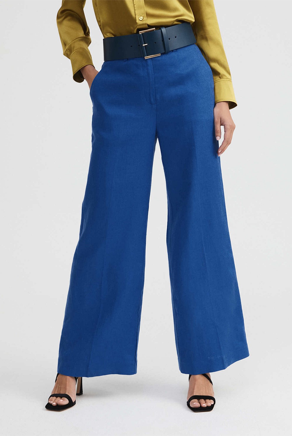 Linen Wide Leg Trouser