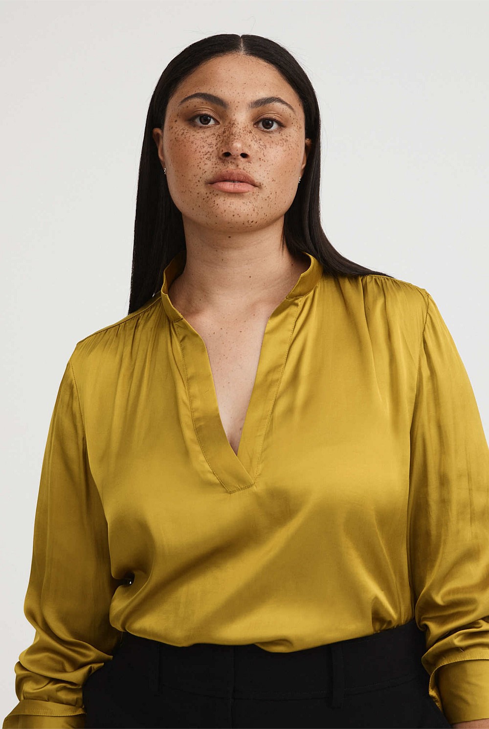 Modern Cuff Blouse