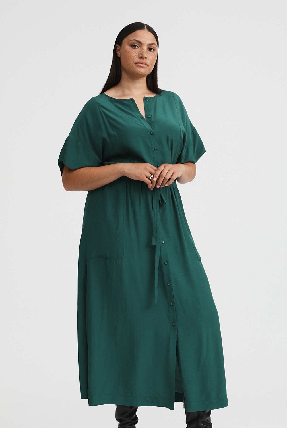 Modern Maxi Shirt Dress