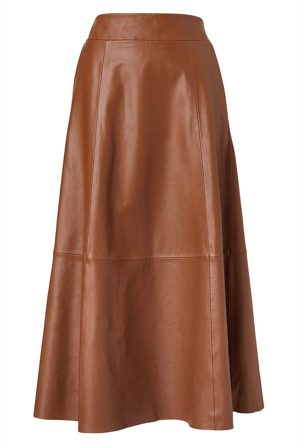 Leather Midi Skirt