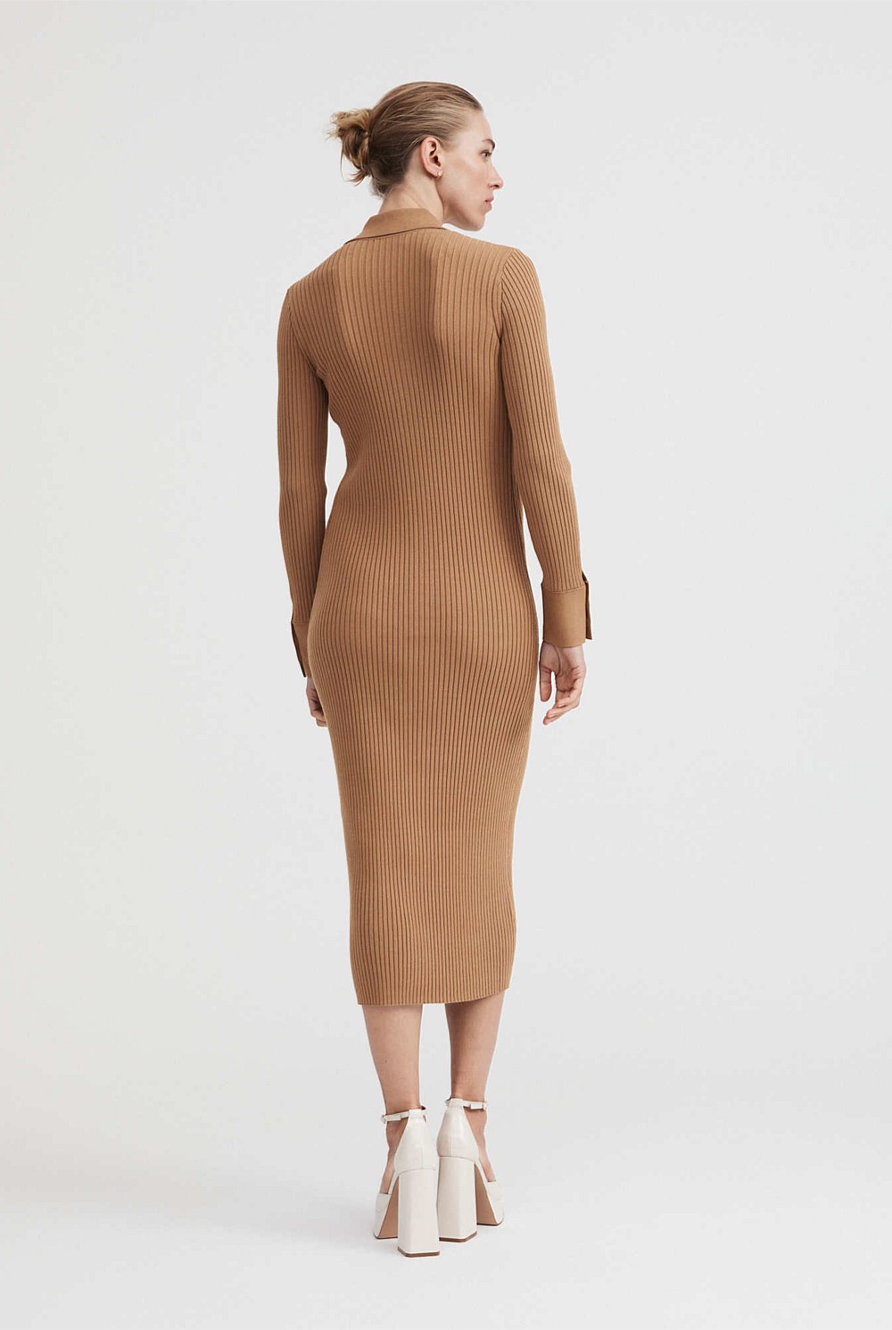 Button Through Rib Longline Cardigan