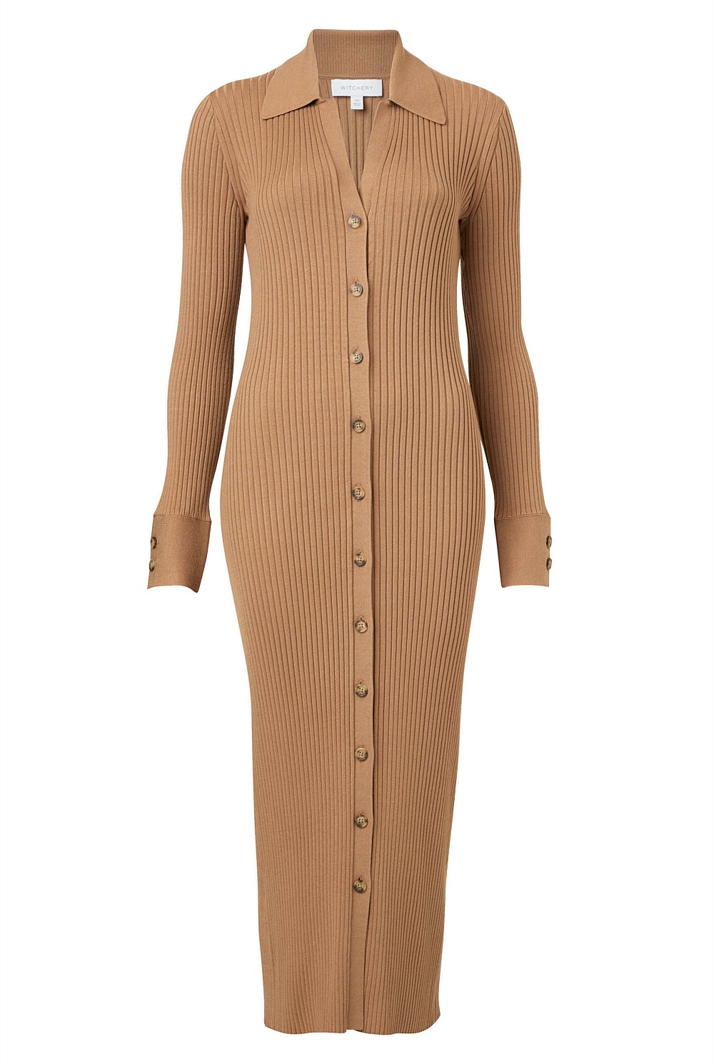 Button Through Rib Longline Cardigan