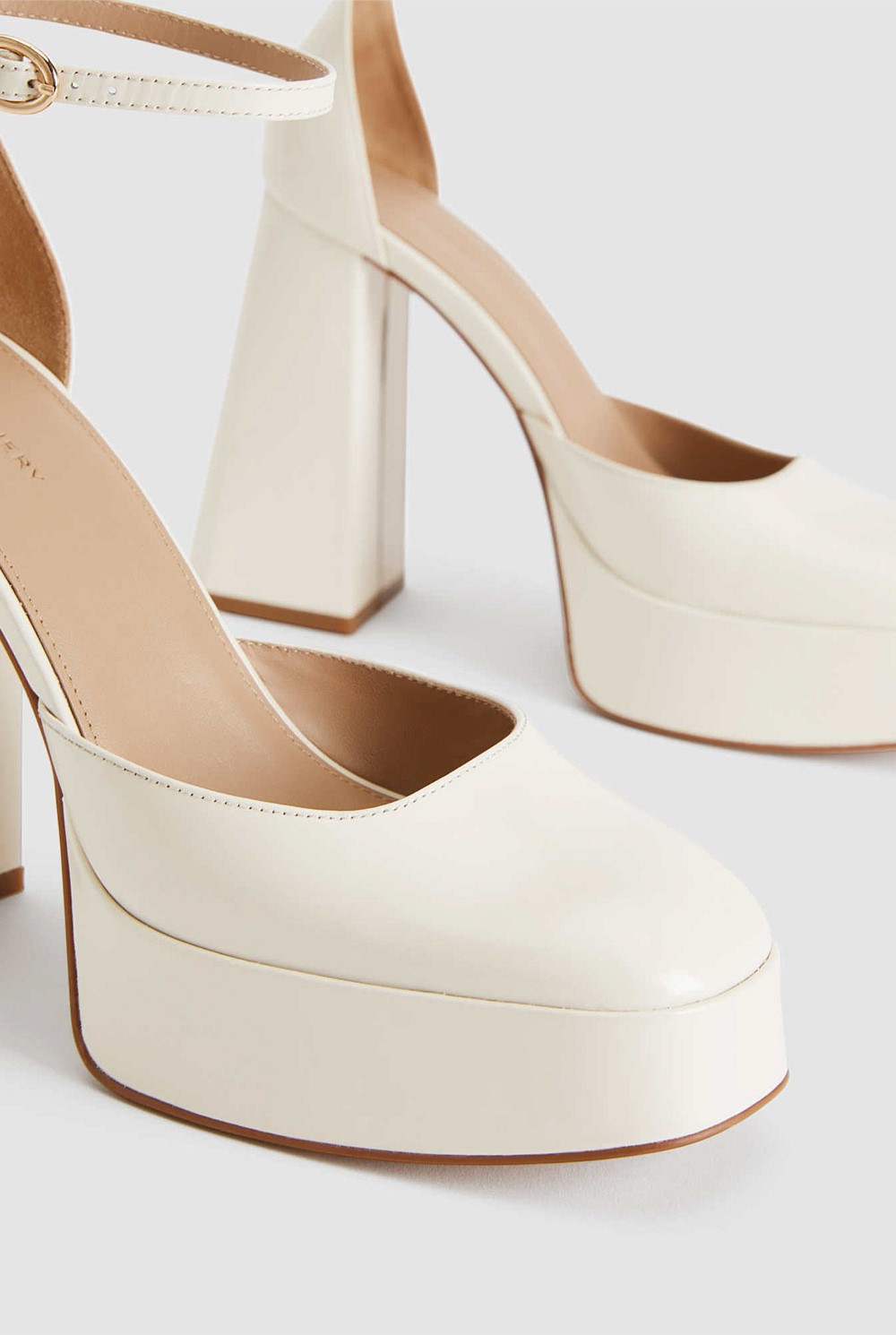 Leather Platform Heel