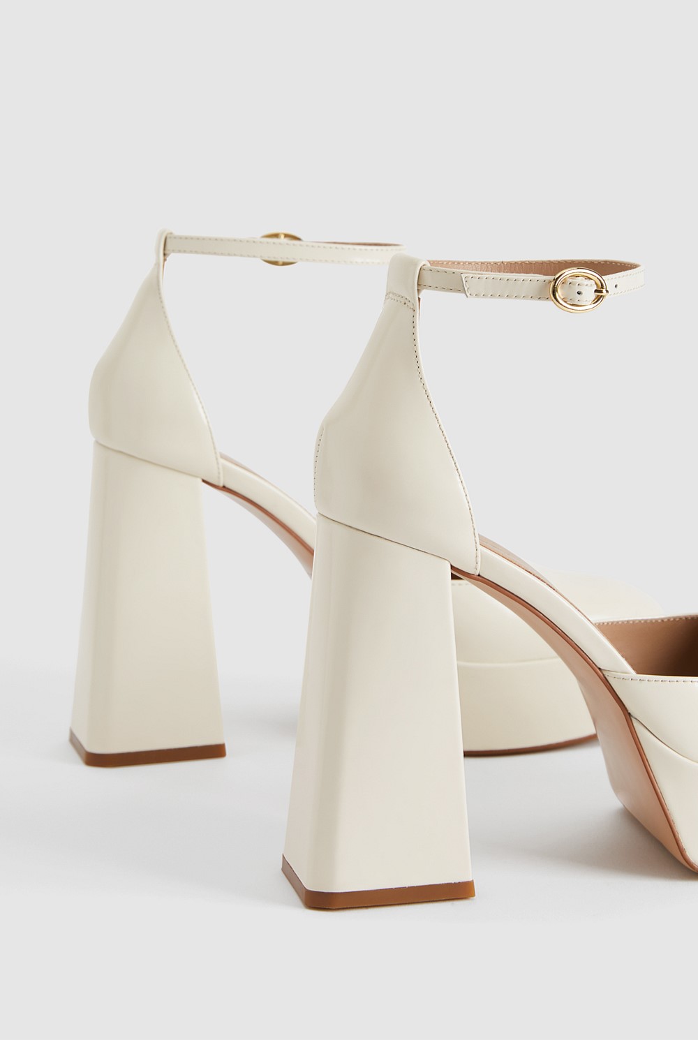 Leather Platform Heel