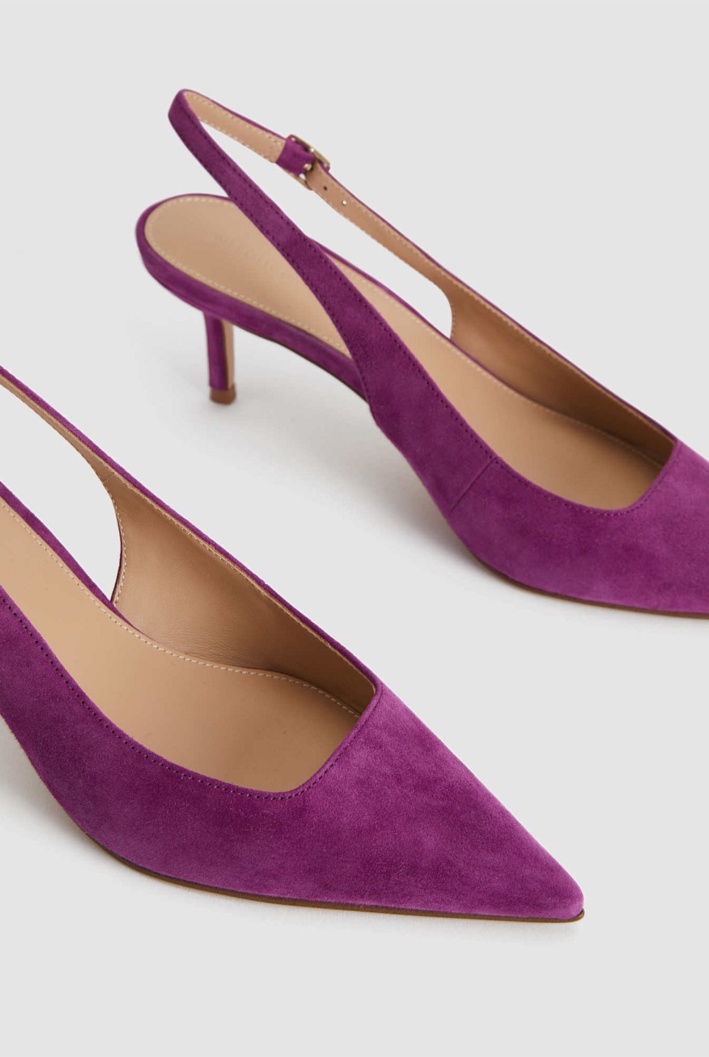 Sling Back Suede 65mm Heel