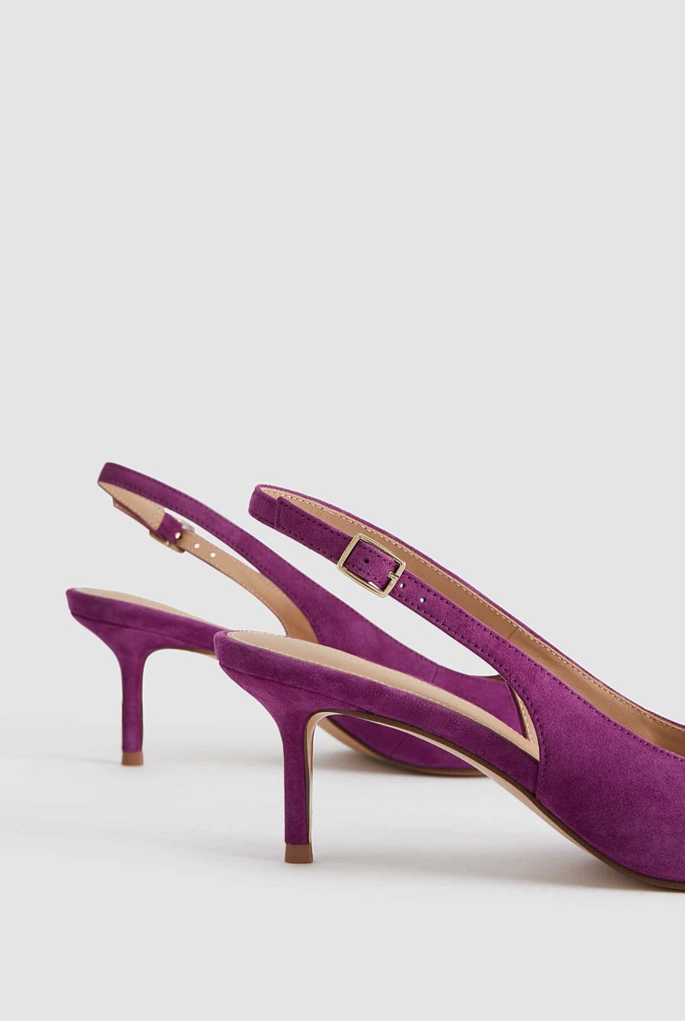 Sling Back Suede 65mm Heel