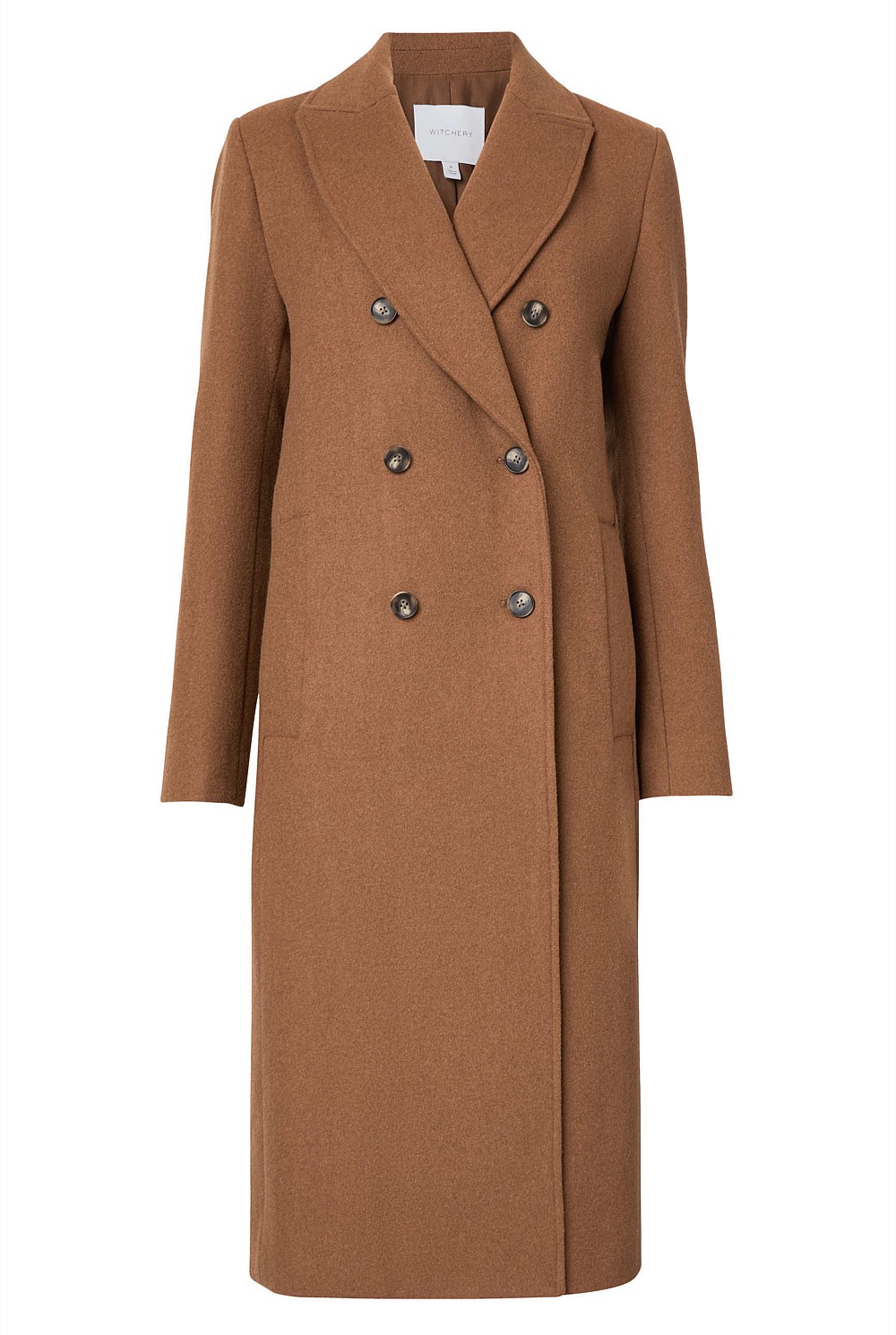 Classic Wool Blend Double Breasted Coat