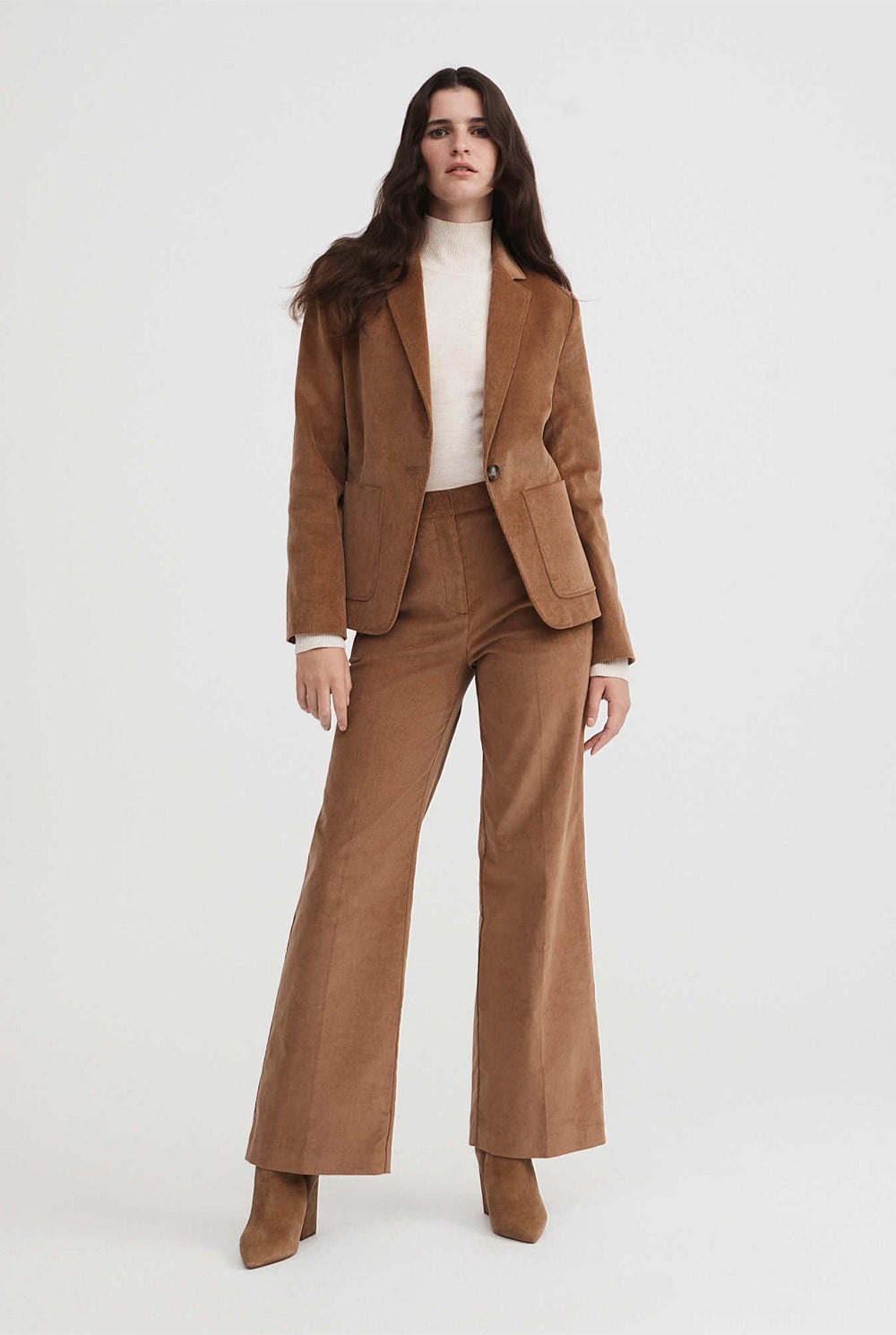 Cotton Cord Single Breasted Blazer