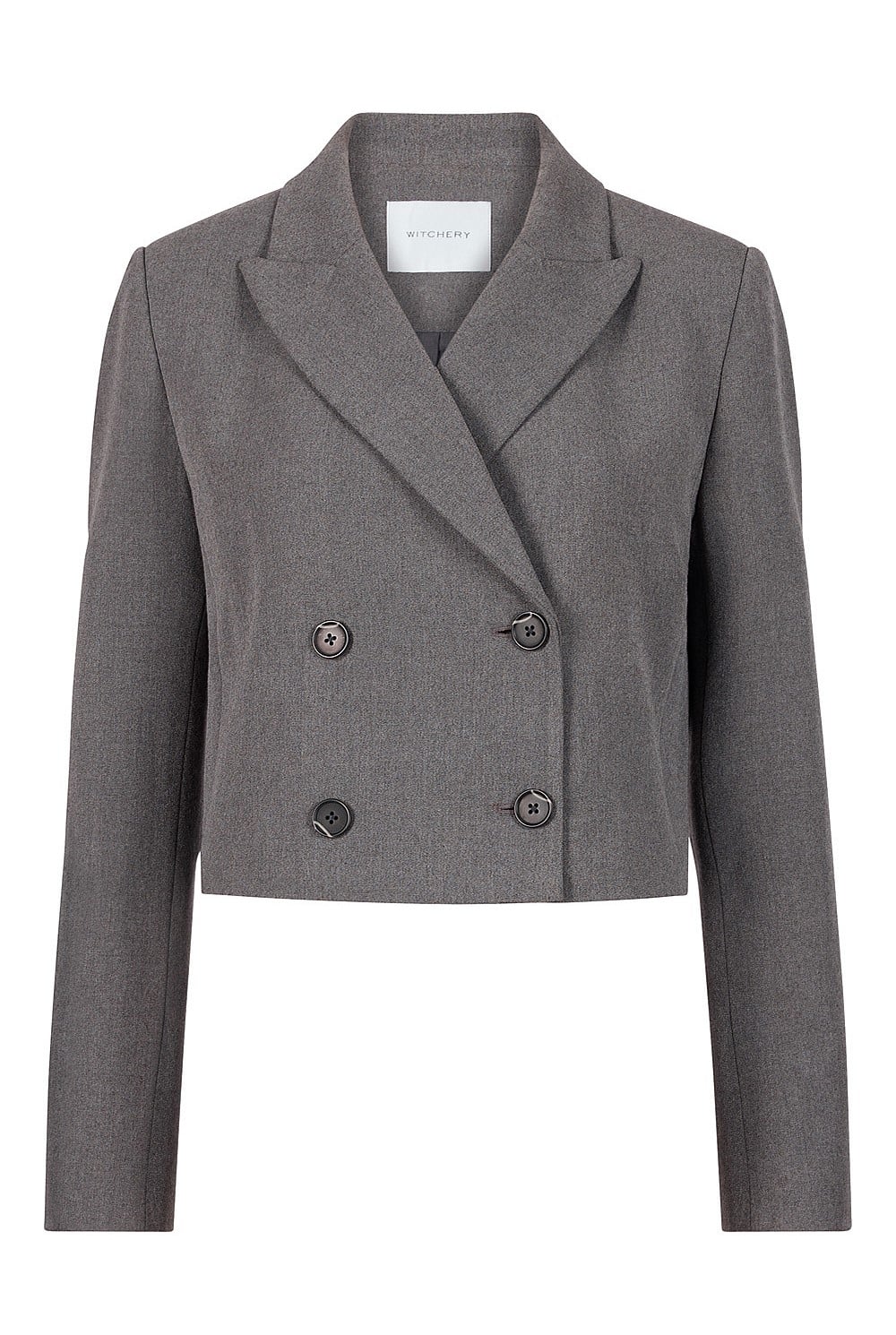 Cropped Double-Breasted Blazer