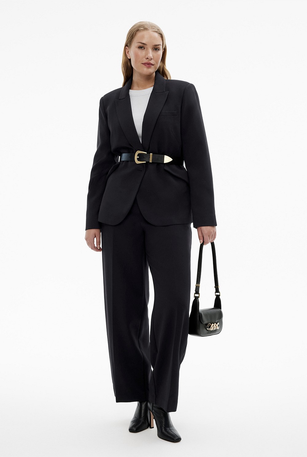 Seam Detail Single Breasted Blazer