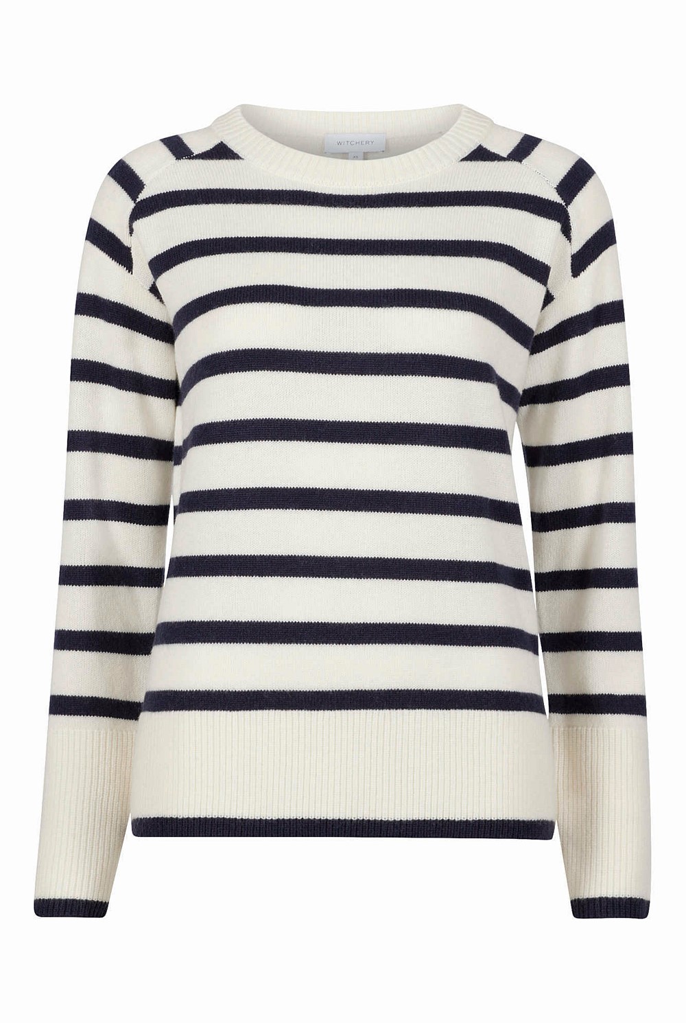 Crew Neck Stripe Knit