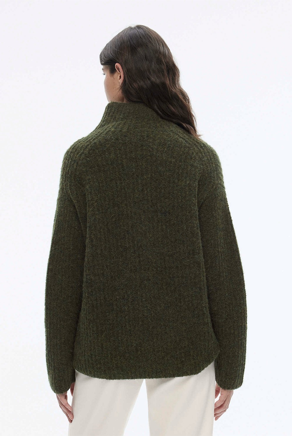 Mock Neck Slouch Knit