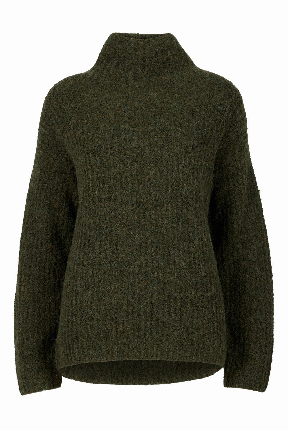 Mock Neck Slouch Knit
