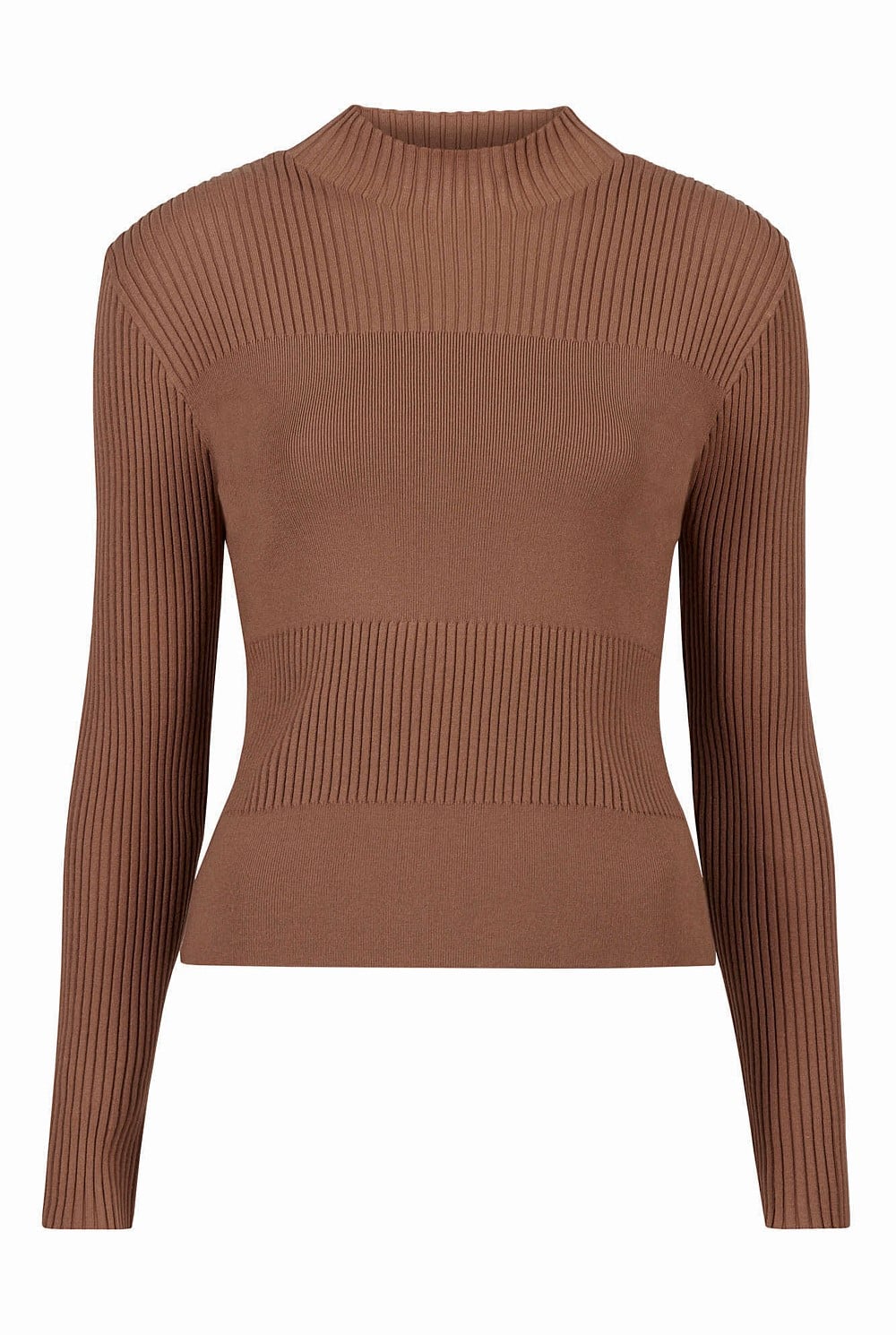 High Neck Textured Knit
