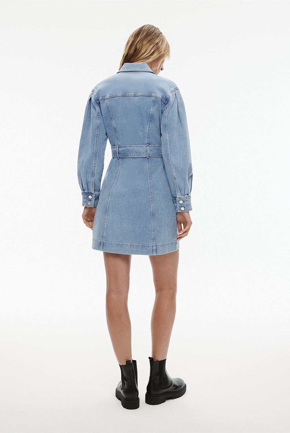 Denim Seam Detail Dress