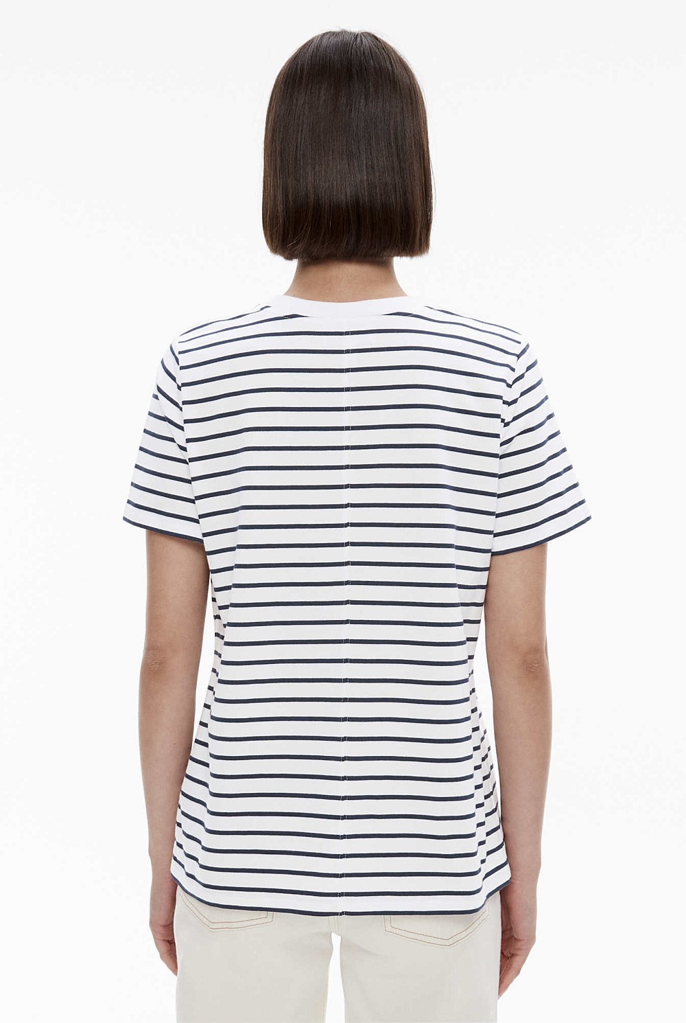 Stripe Staple Cotton Crew