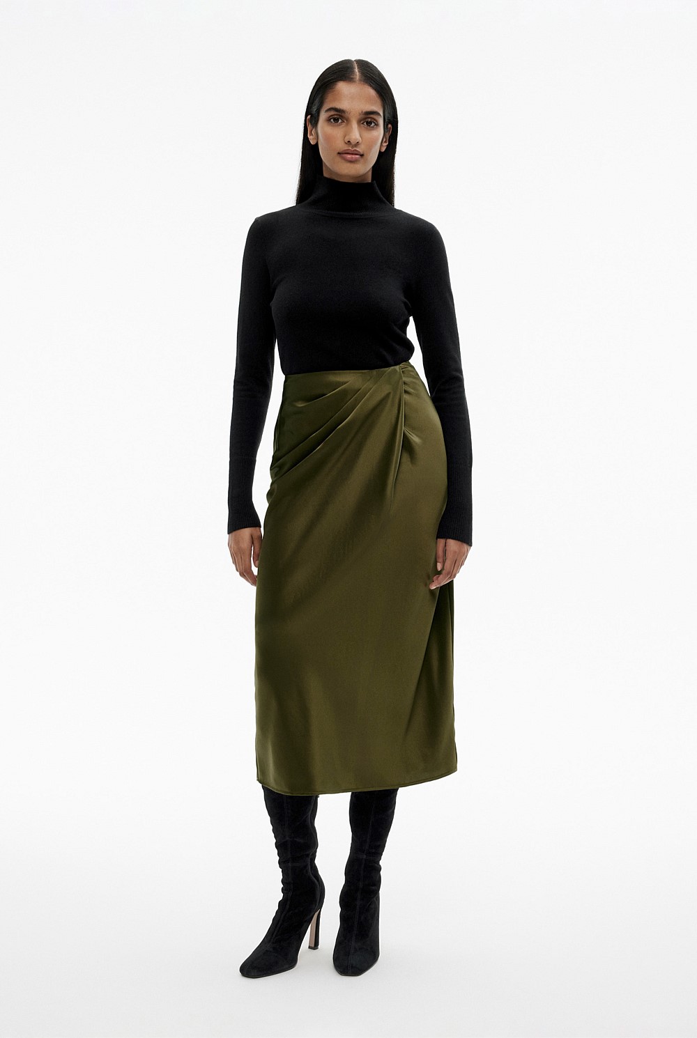Acetate Drape Skirt