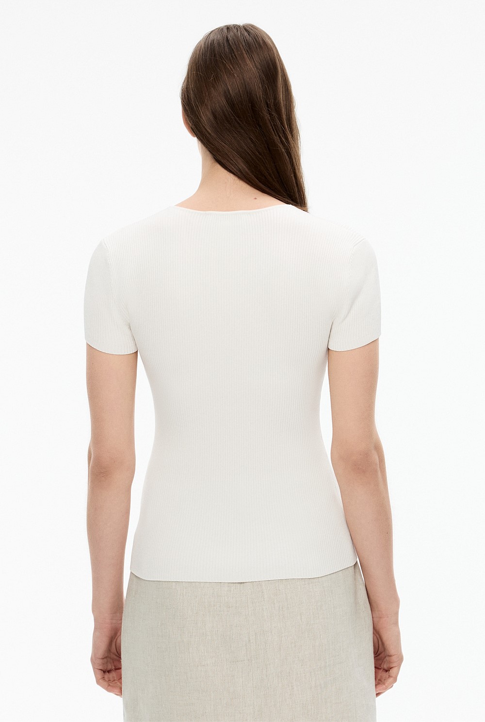 Sweetheart Neck Knit