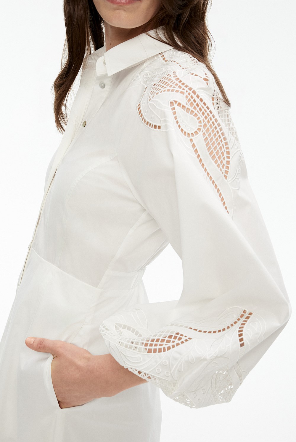 Cotton Broderie Dress