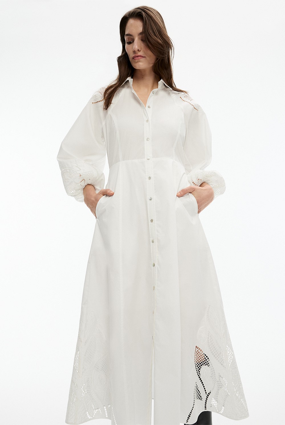Cotton Broderie Dress
