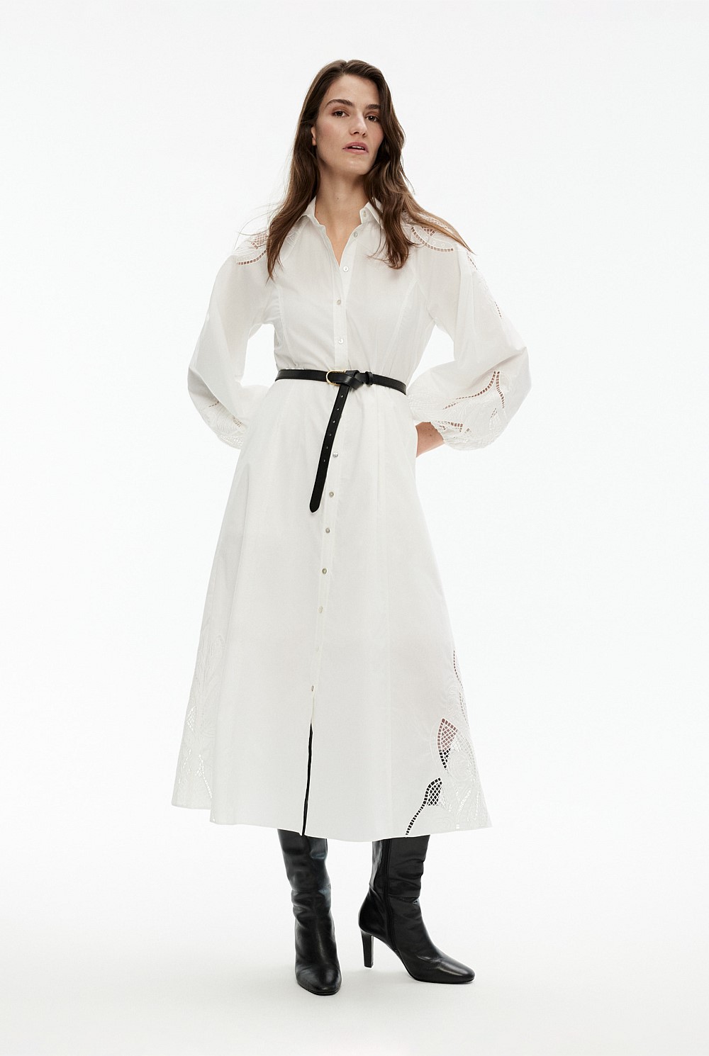 Cotton Broderie Dress