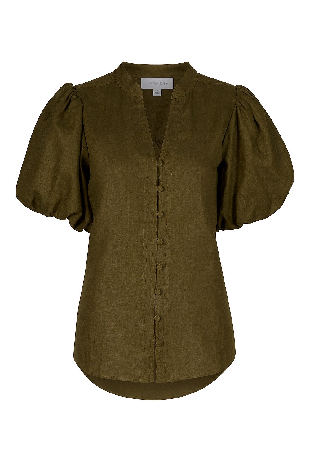 Hemp Puff Sleeve Blouse