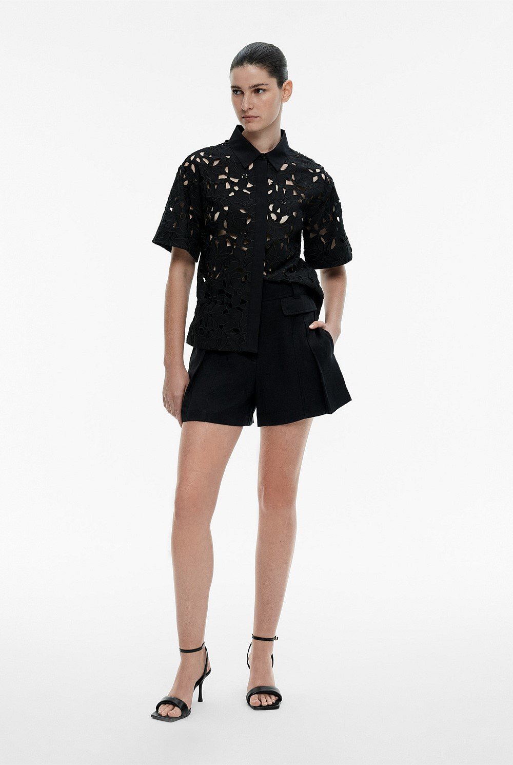 Lace Short Sleeve Shirt