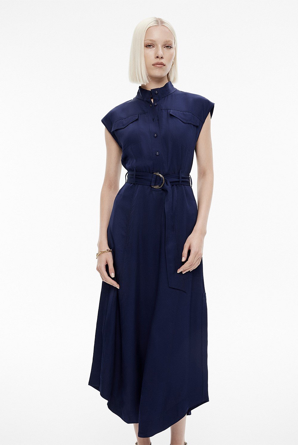 Half Placket Dress