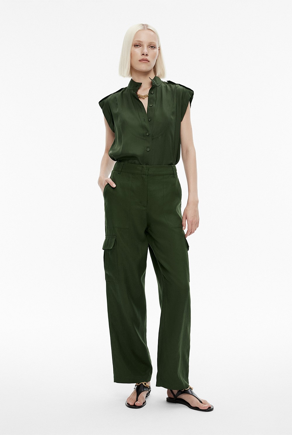 Wide Leg Cargo Pant