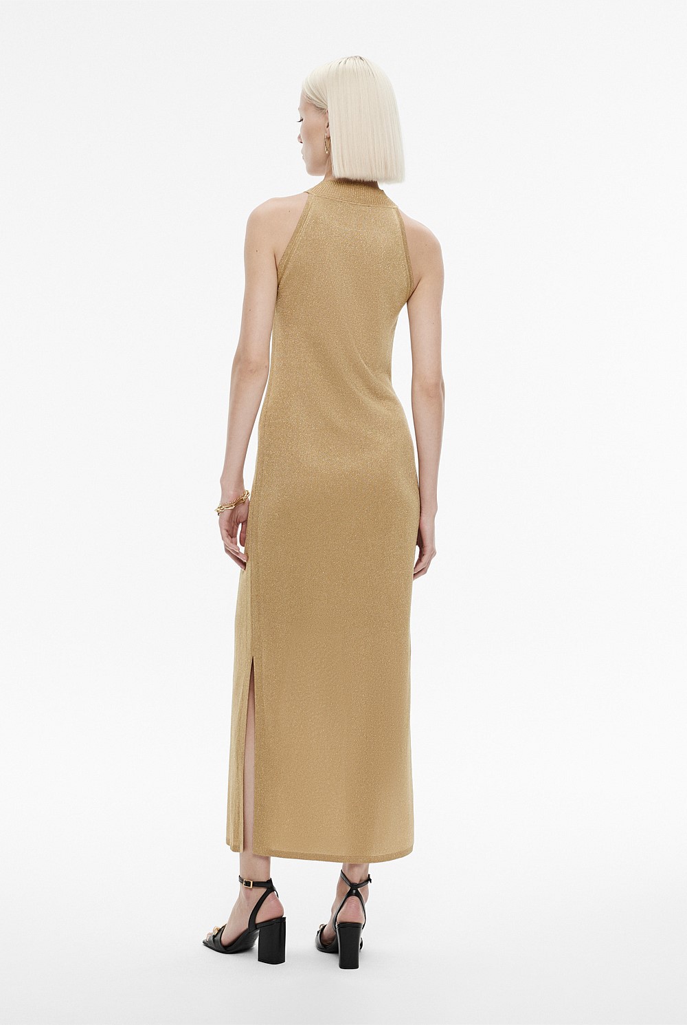 Metallic Knit Dress