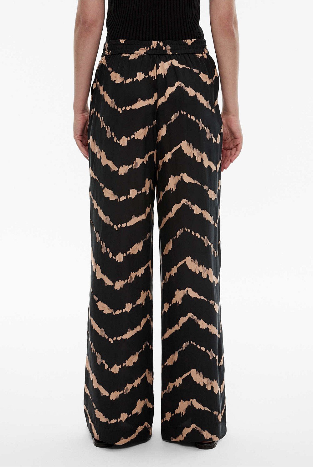 Cupro Print Pull On Pant