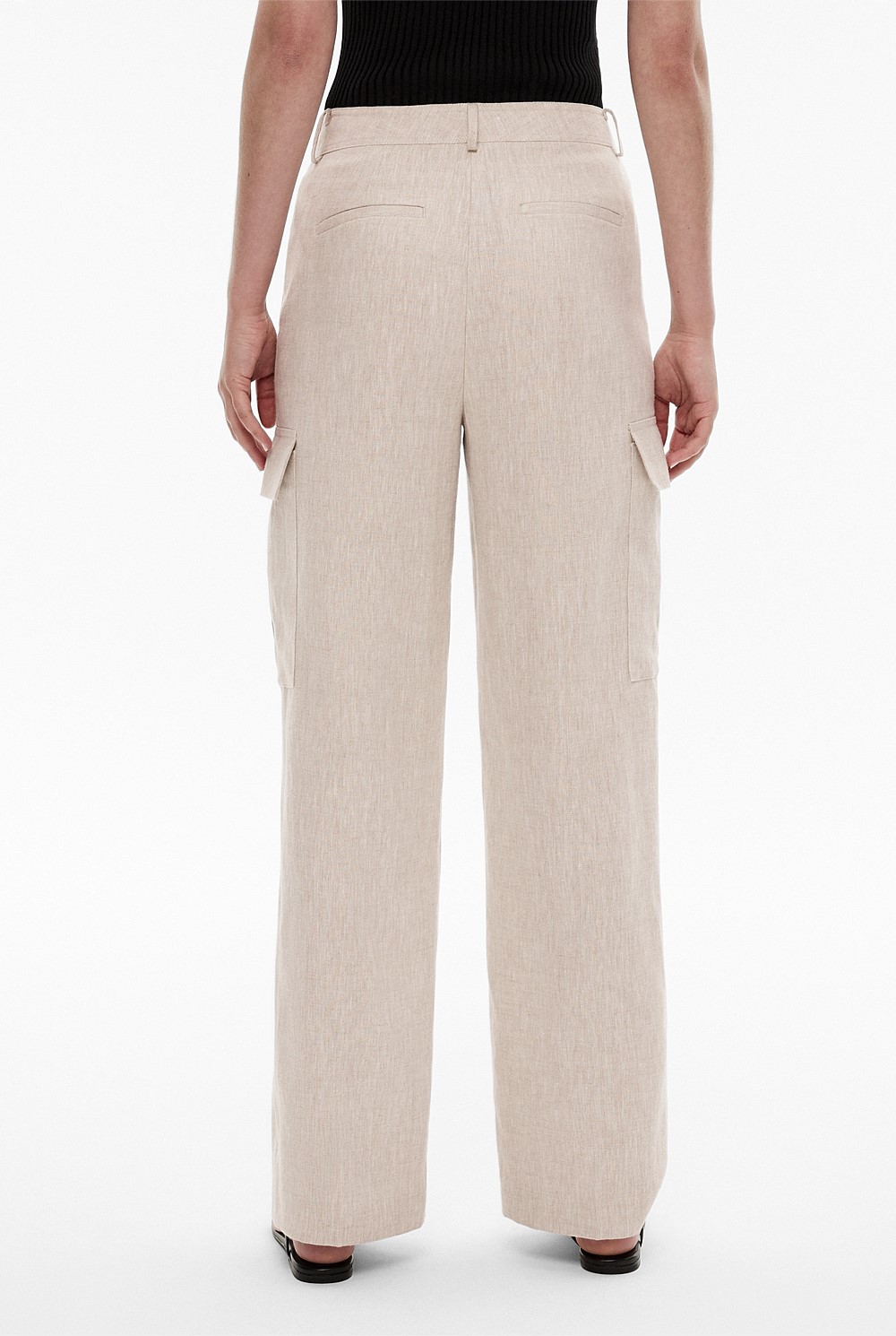 Linen Cargo Pocket Trouser