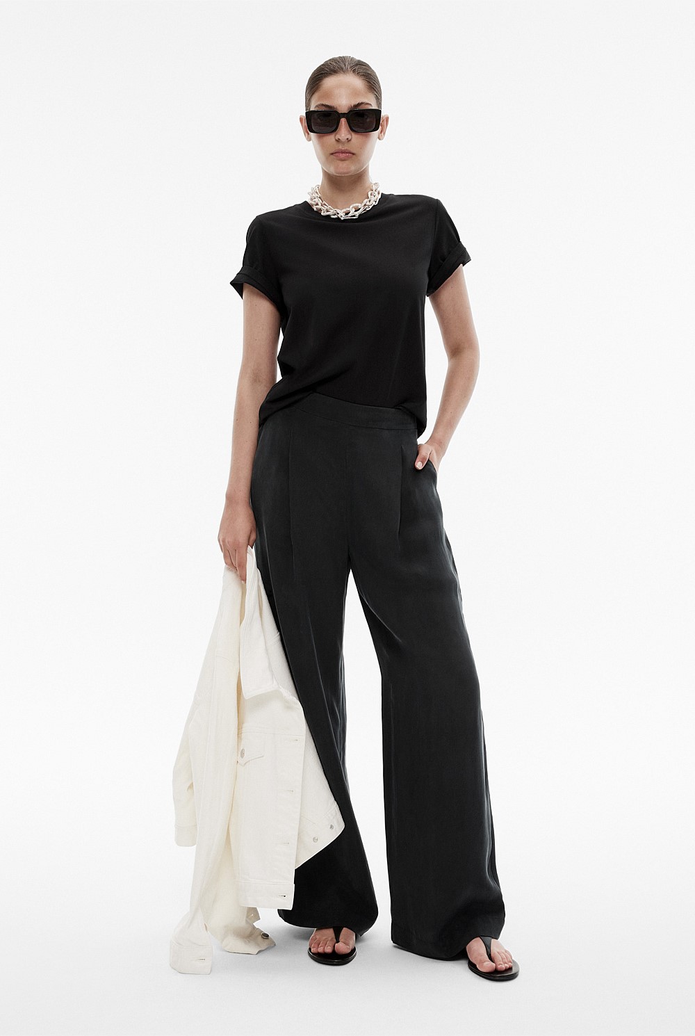 Cupro Pull On Pant