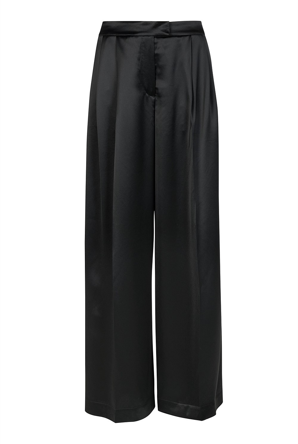 Acetate Blend Full Length Pant