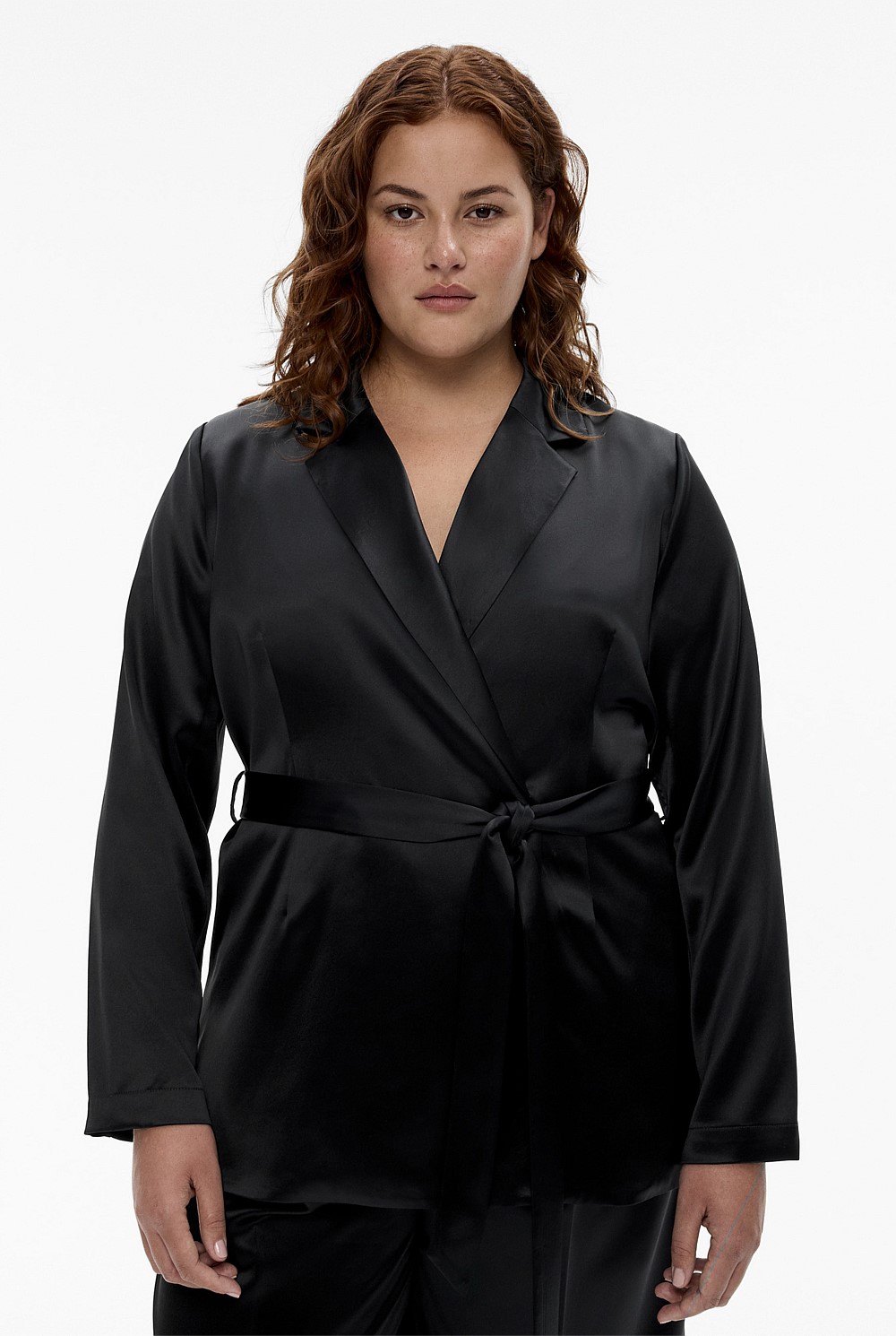 Acetate Draped Blazer
