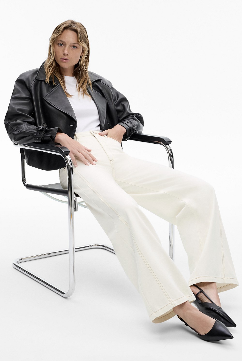 Leather Trench Jacket