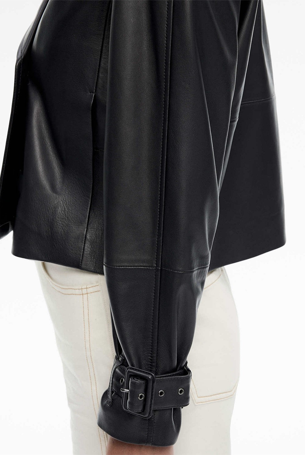 Leather Trench Jacket