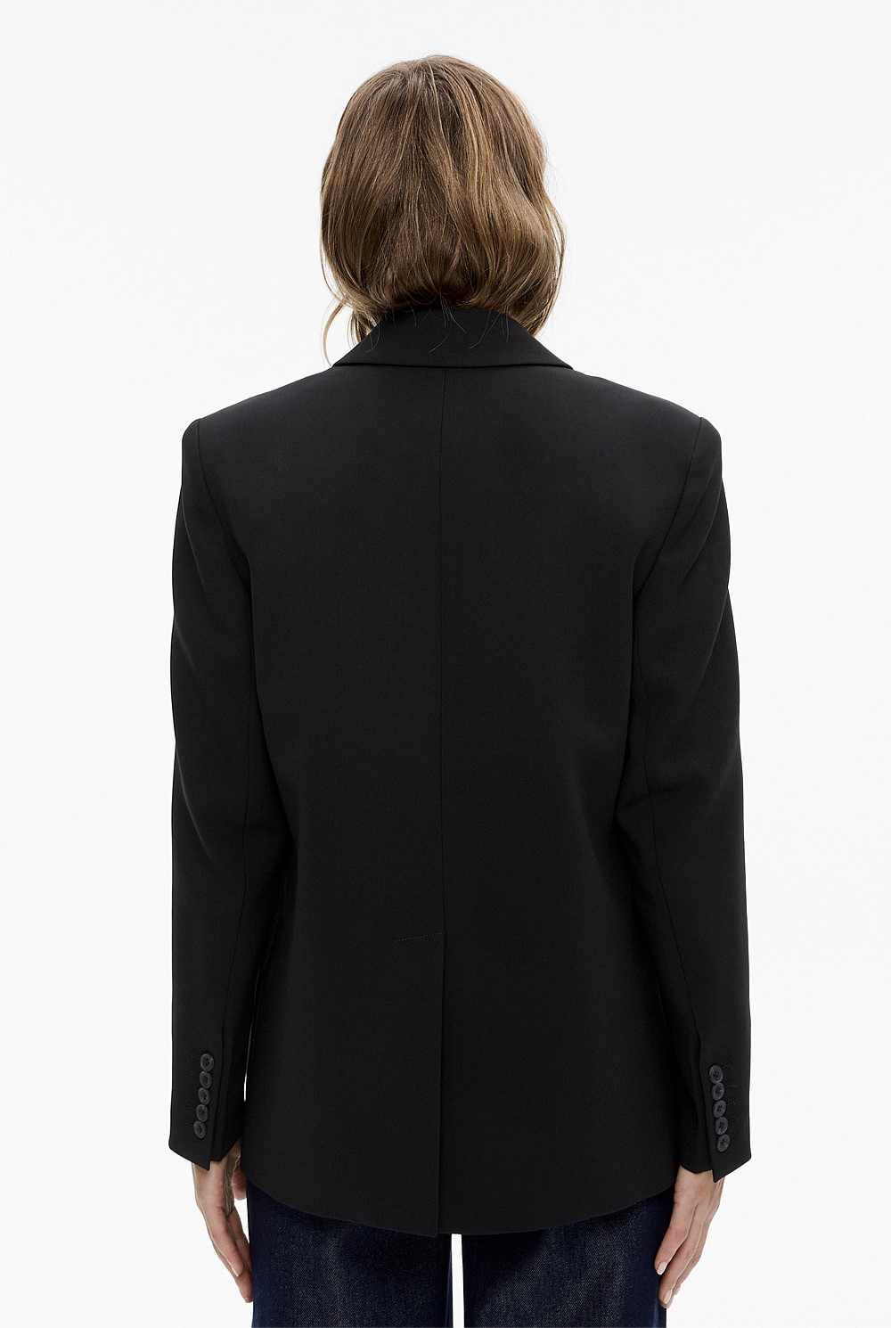 Acetate Blend Blazer