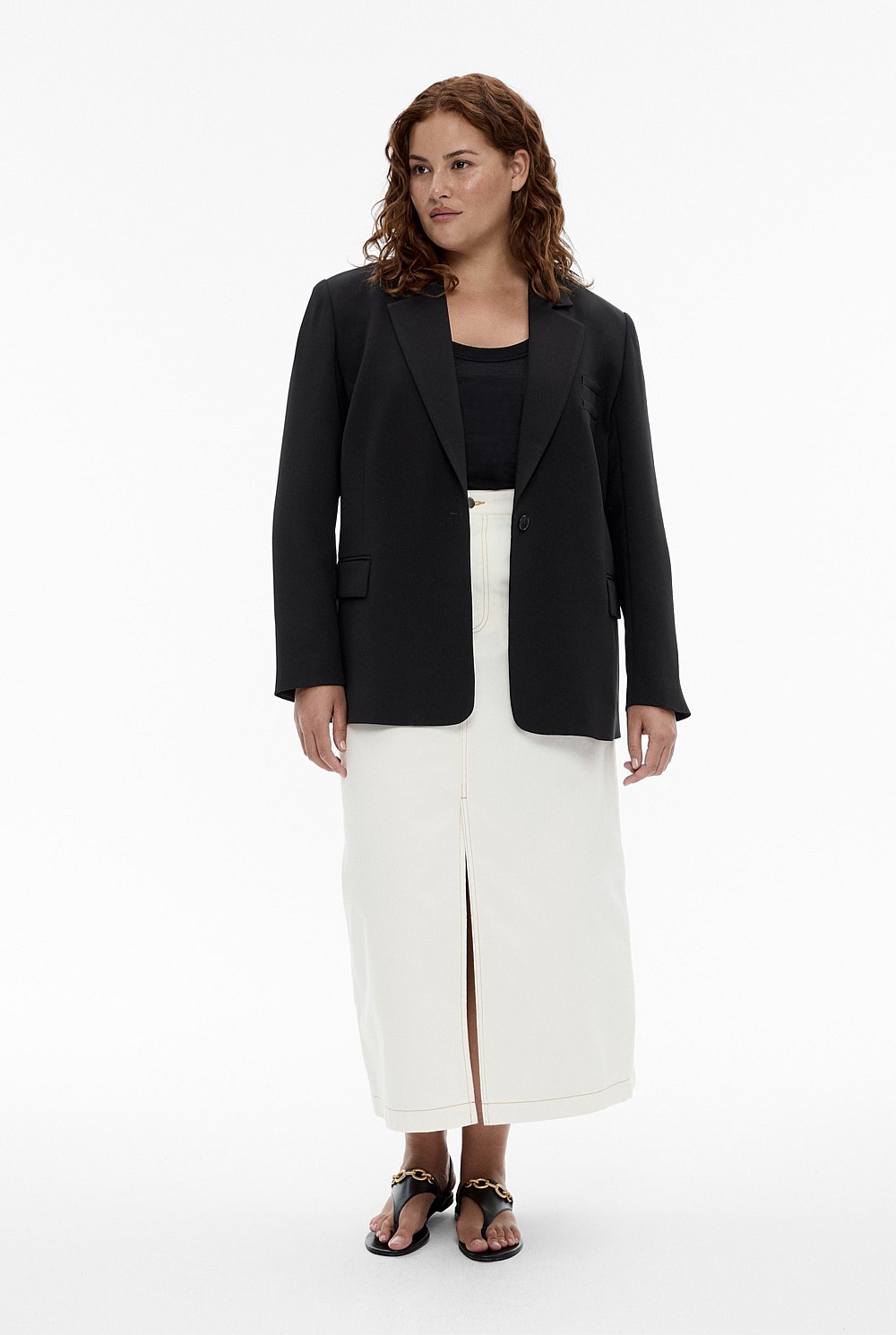 Acetate Blend Blazer