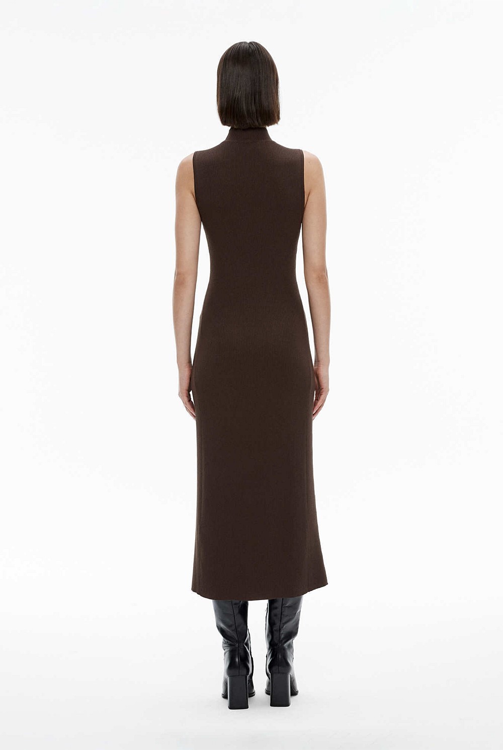 Keyhole Detail Knit Dress