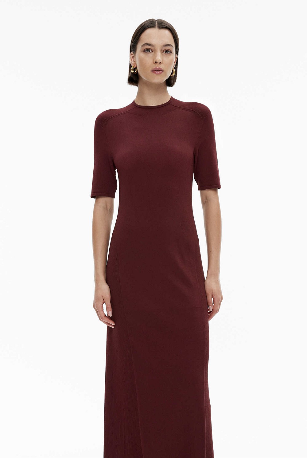 Mock Neck Knit Dress