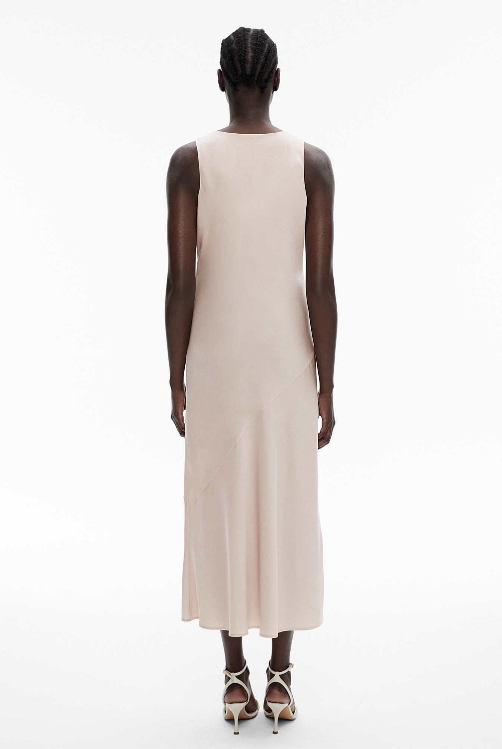 Acetate Blend Slip Dress