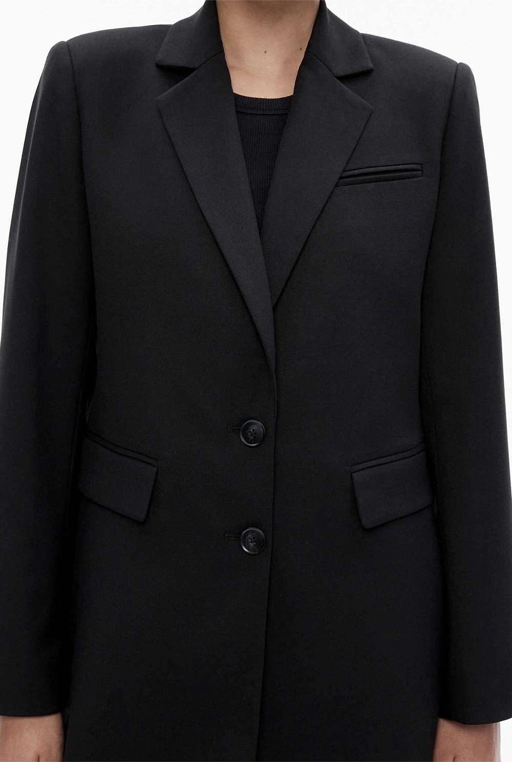 Tailored Single-Breasted Blazer