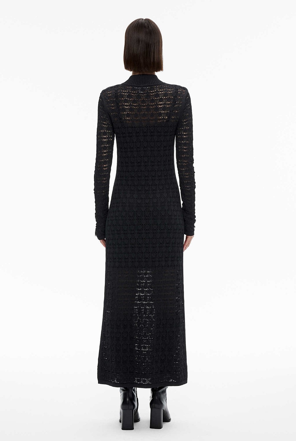 Lace Stitch Knit Dress