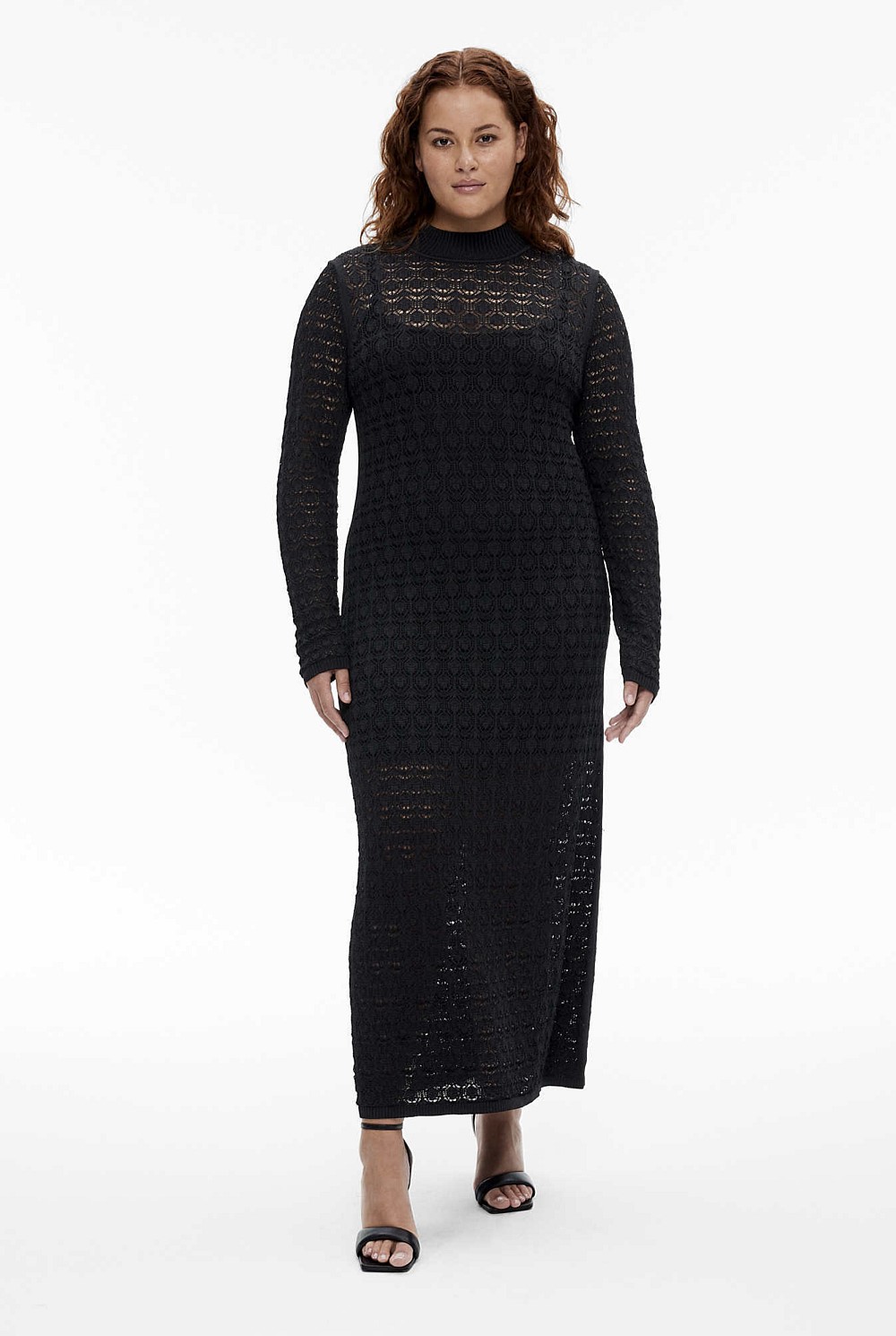 Lace Stitch Knit Dress