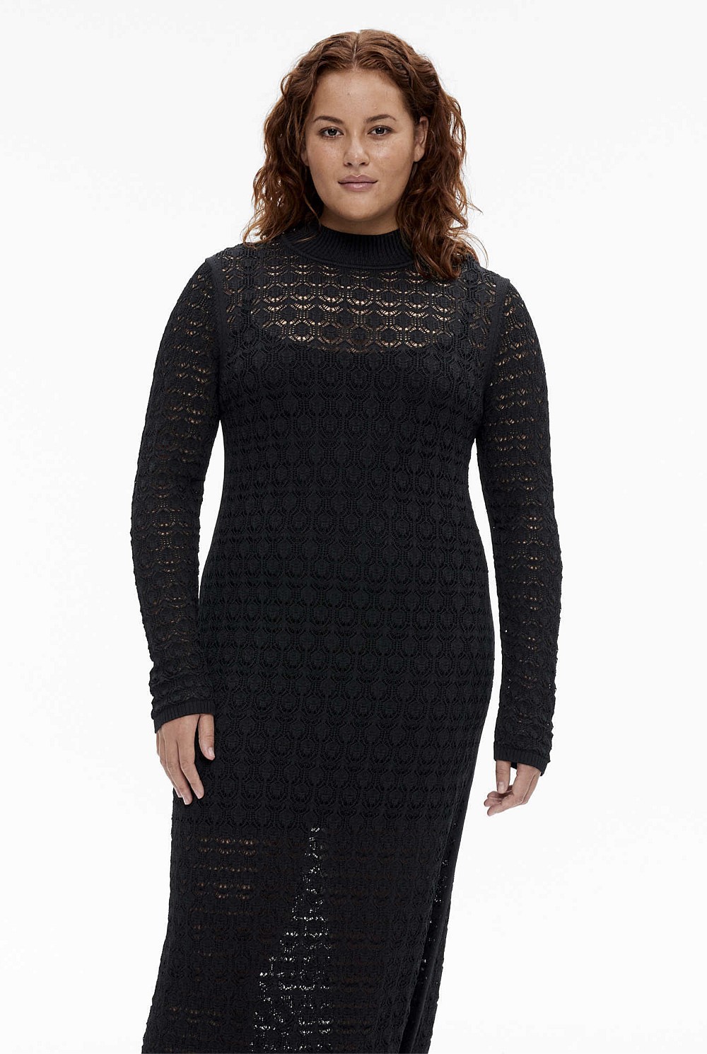 Lace Stitch Knit Dress