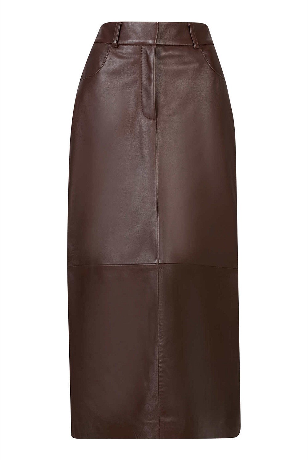 Leather Tailored Skirt